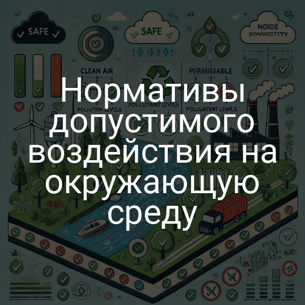 Нормативы допустимого воздействия на окружающую среду