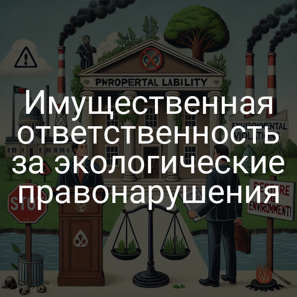 Имущественная ответственность за экологические правонарушения
