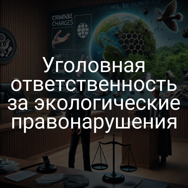 Уголовная ответственность за экологические правонарушения