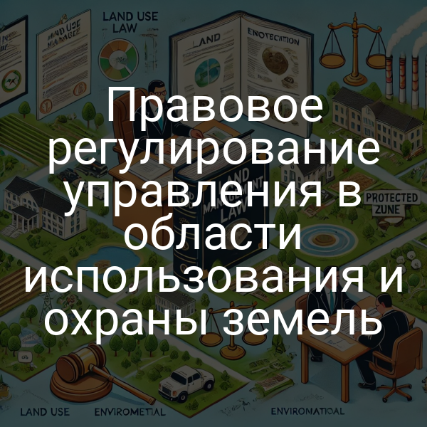 Правовое регулирование управления в области использования и охраны земель