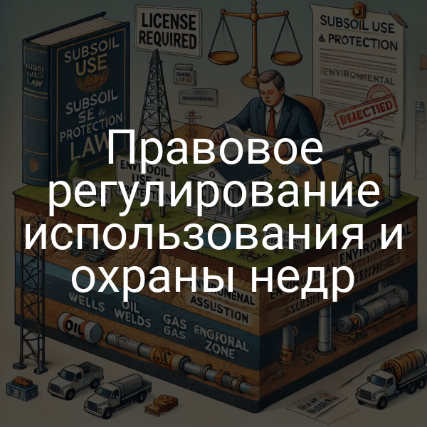 Правовое регулирование использования и охраны недр