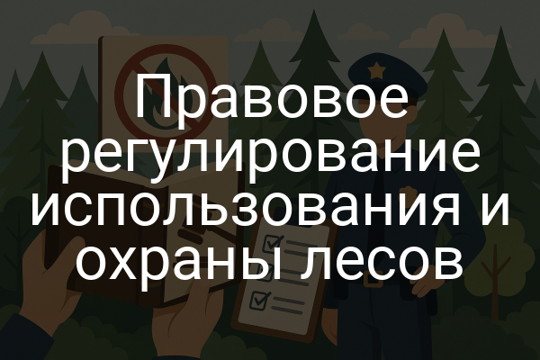 Правовое регулирование использования и охраны лесов