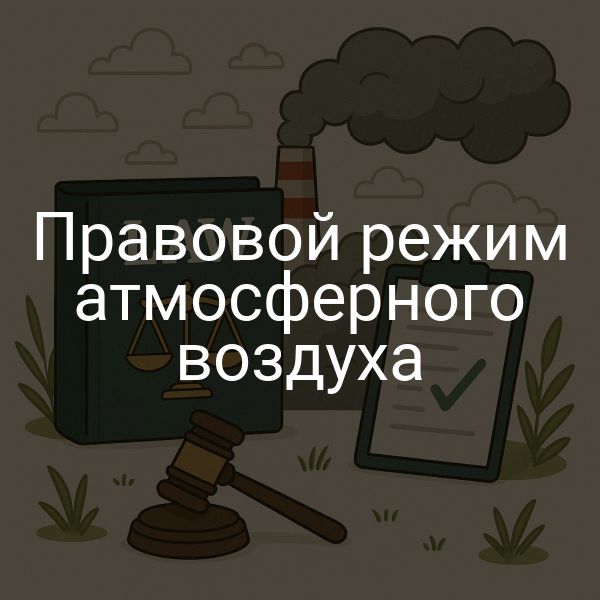 Правовой режим атмосферного воздуха
