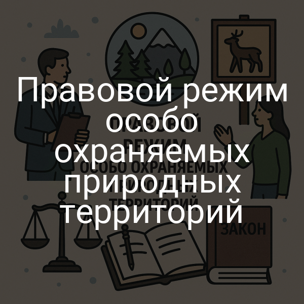 Правовой режим особо охраняемых природных территорий