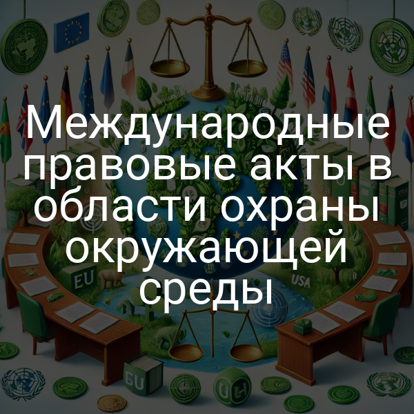 Международные правовые акты в области охраны окружающей среды